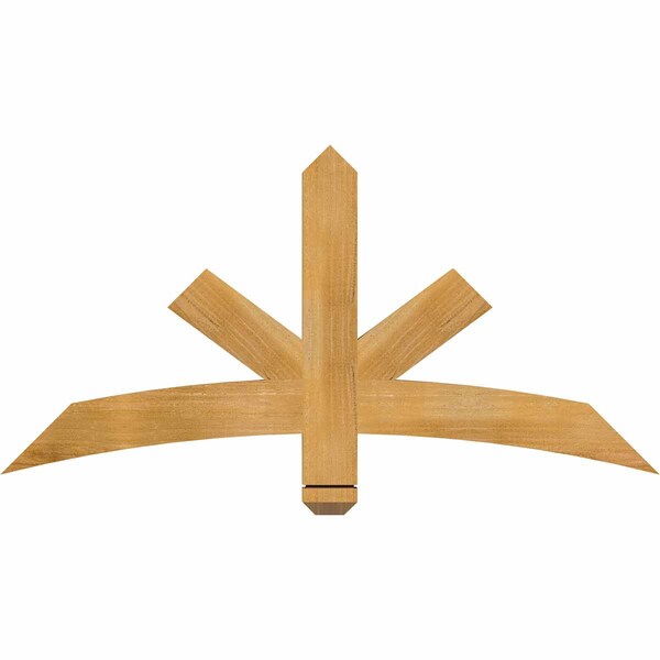 Ekena Millwork Alberta Rough Sawn Timber Gable Bracket, Western Red Cedar, 48"W x 24"H x 2"D x 4"F, 12/12 Pitch GBW048X24X0204ALB00RWR - main